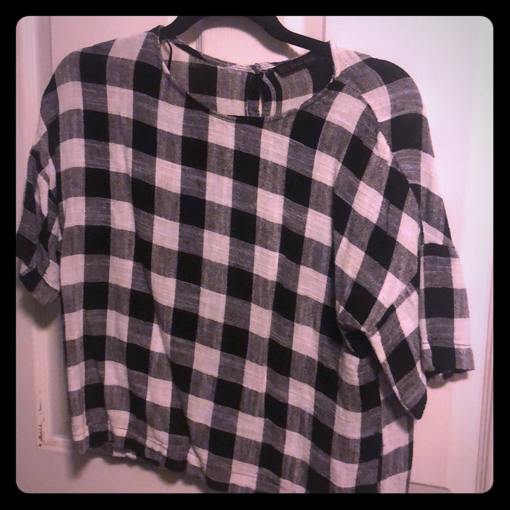 Zara Checkered Top